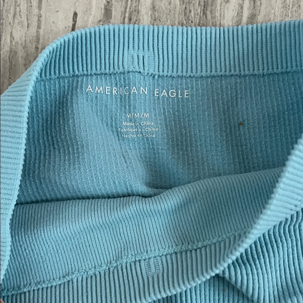 Blue Ribbed Tube Top American eagle - Picture 2 of 3